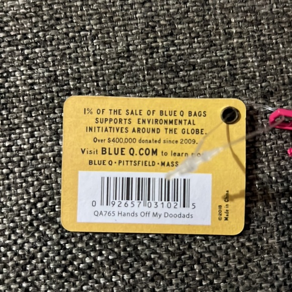 NWT Blue Q zipper pouch/pencil case/makeup brush bag - Picture 4 of 4